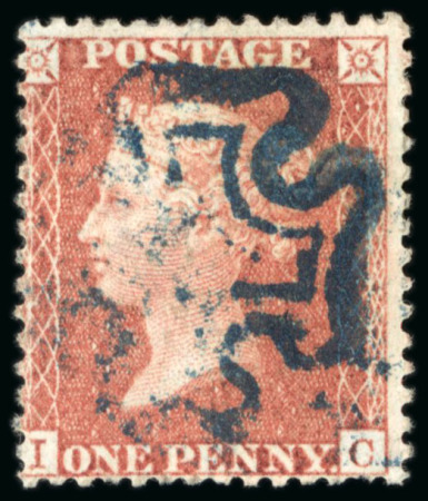 Stamp of Great Britain » 1854-70 Perforated Line Engraved 1854-57 1d. red brown, pl. 40, IC, die II, neatly cancelled