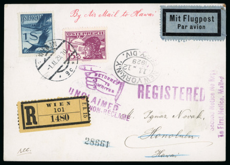 Stamp of Austria » Austria Collections and Lots  1929-1937 Austrian Airmail across the North Atlantic,