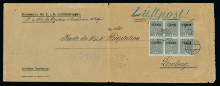 Stamp of Austria 1918 (May 14) Large KUK Luftahrtruppen official envelope