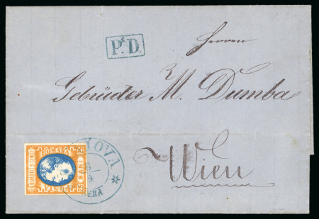 1870 (April 8) Cover from Craiova to Vienna franked