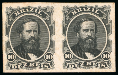 Stamp of Brazil » 1866-83 Dom Pedro » 1866 "Black Beard" Issue 1866, 13 ABN colour die colour proofs on thick card