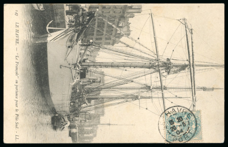 Stamp of Polar 1904 (May 29) picture postcard of the ship "Le Français"