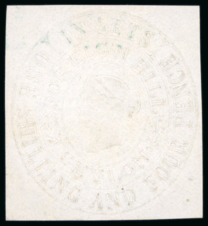 Stamp of Large Lots and Collections Ceylon - Revenues: 1862-1950s, Accumulation in 2 stockbooks and folders,