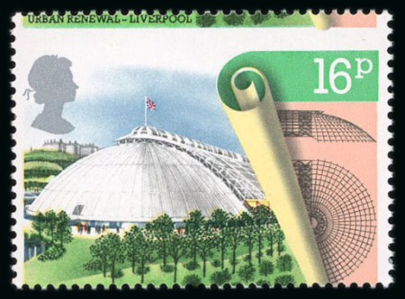 Stamp of Great Britain » Queen Elizabeth II 1984 Urban Renewal 16p bright emerald, greenish-yellow,