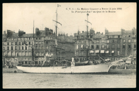 Stamp of Polar 1910 (Jul 7) picture postcard of "Le Pourquoi-pas?",