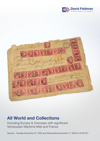 Stamp of Auction catalogues » 2022 Auction catalogue: All World including France, Europe, Overseas and collections