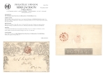 Stamp of Great Britain » 1840 Mulreadys & Caricatures 1840 (May 13) 1d black Mulready lettersheet, stereo A2, sent to Wigan, cancelled by a very fine Warrington red Maltese Cross