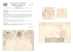 Stamp of Great Britain » 1840 Mulreadys & Caricatures 1840 (May 22) 1d Mulready envelope, stereo A167, sent from Bristol to Liverpool