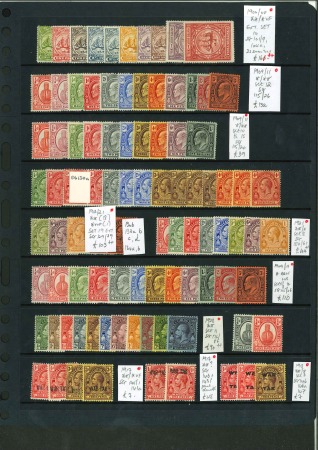 1900-1945, Collection of mint stamp in sets and singles,