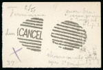 Newfoundland - postmarks, three essays on paper featuring