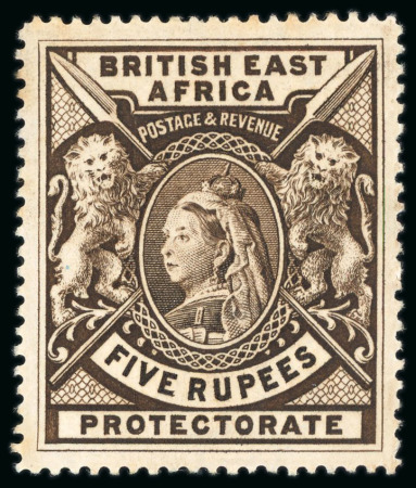 Stamp of Kenya, Uganda and Tanganyika » British East Africa 1897-1903 5r deep sepia, mint