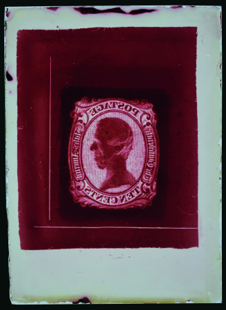 United States - Confederate States - 1863 10c, glass