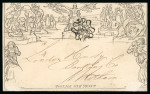1843 (Nov 30th) 1d Black Mulready letter sheet (A19)