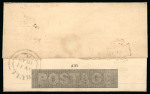 1843 (July 10th) 1d Black Mulready letter sheet (A27)