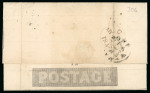 1843 (May 4th) 1d Black Mulready letter sheet (A78)