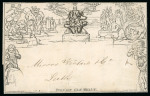 1843 (Nov 11th) 1d Black Mulready letter sheet (A6)