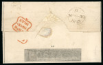 1843 (Sept 20th) 1d Black Mulready letter sheet (A8)
