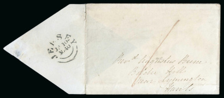 Stamp of Great Britain » Postal History 1840 (10th Jan) entire used on First Day of Uniform