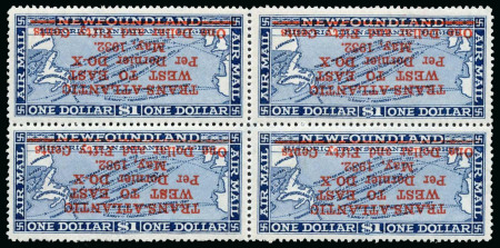 Stamp of Canada » Newfoundland 1932 (19 May) $1.50 on $1 deep blue Dornier DO-X error