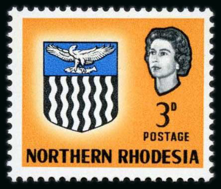 Stamp of Northern Rhodesia 1963 3d. Orange variety Eagle omitted mint NH. Rare