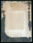 Bermuda - 1883 1s, exposure trial on glass in sepia