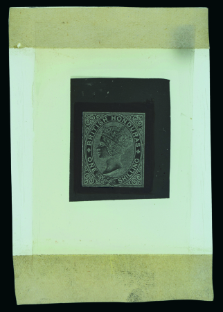 Stamp of British Honduras British Honduras - 1885 1s, master negative on celluloid