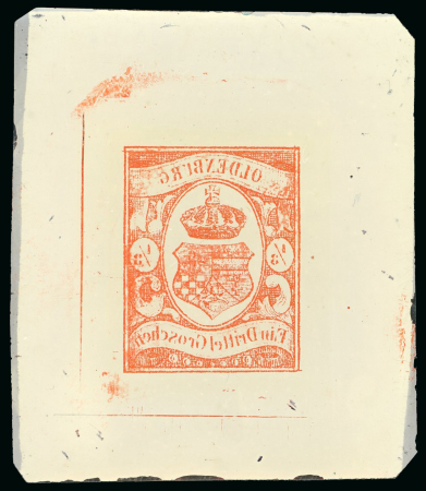 German States, Oldenburg - 1859 (or 1861) 1/3g, cliché