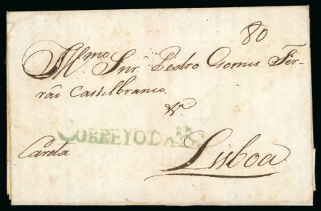 Stamp of Brazil » Postal History 1807 (Aug 12). Entire letter from Bahia to Lisbon