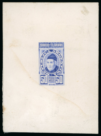Stamp of Argentina » General issues 1889-91, 10p & 50p, prepared but not issued, die proofs