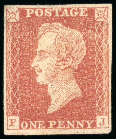 1850 Prince Consort essay, imperforate in red-brown