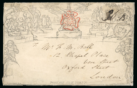 1840 (May 7th) 1d. letter sheet (A137) from Manchester