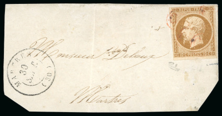 Stamp of France » Présidence de 1852 1852, Fragment de lettre locale de Martres (Haute Garonne)