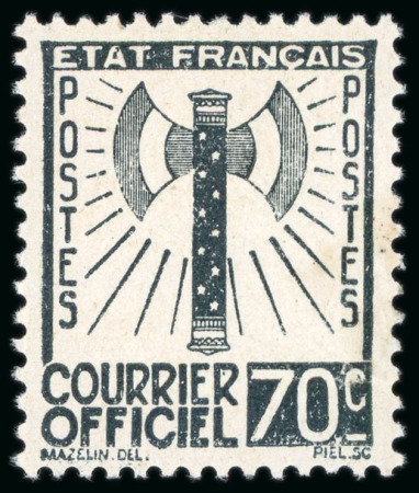 1943, Série Francisque Y&T n°1/15 complète neuve