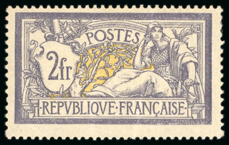 1900, Type Merson 2 francs violet et jaune Y&T n°122