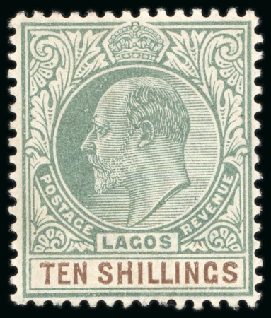 1904 CA 10s green and brown, mint never hinged, fine