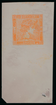 Austria - newspaper issue - 1851 Mercury design, cliché