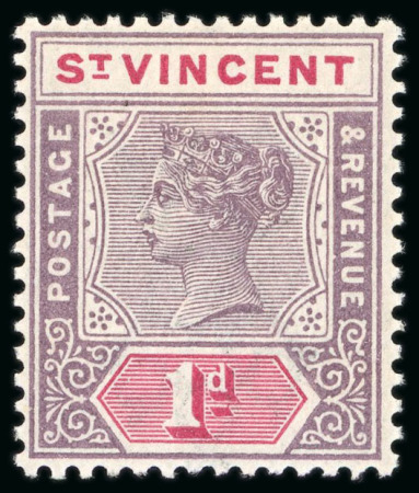 1899 CA 1d dull mauve and carmine, mint, showing inverted