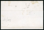1859 Lettera con due colori dell'1 grana