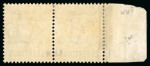 Stamp of Morocco Agencies (British Post Offices) » Spanish Currency 1907-12 15c on 1 1/2d pale dull purple and green with "1" of "15" omitted on two mint h.r. examples in reconstructed left marginal block of four