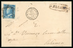 1859, Lettera da Alcamo con 2 gr.