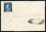 1859, Lettera da Naso con 2 gr.