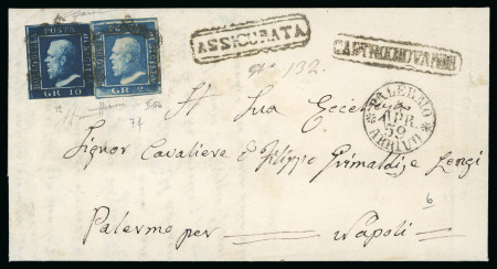 1859, Assicurata per 12 gr. da Castrogiovanni