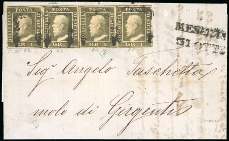 1859, Lotto di 43 lettere di Sicilia