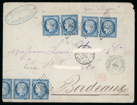 1873, Lettre commerciale de Buenos Aires (Argentine),