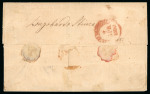 1860, Assicurata da Napoli affrancata per 16 grana per Sciacca.