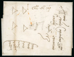 1515, Involucro di lettera da Vicenza del 14 giugno con segni di posta espressa
