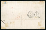 1872, Lettre du bureau français de Yokohama pour Lyon,