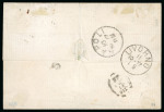 1877, Lettre du bureau français de Yokohama pour Livourne