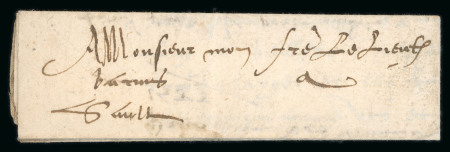 Stamp of France 1588, Lettre de très petit format en français pour