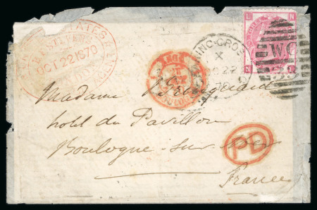 1870, Lettre transportée par le colonel Loyd-Lindsay